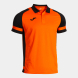 POLO MANGA CORTA LIDER NARANJA NEGRO