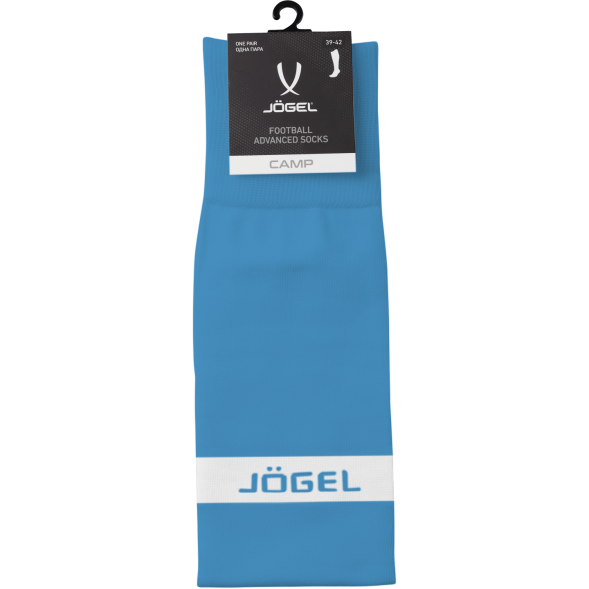 Гетры футбольные JOGEL CAMP ADVANCED SOCKS, голубой/белый
