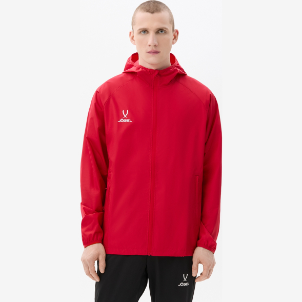 Куртка ветрозащитная JÖGEL CAMP Rain Jacket, красный, детский