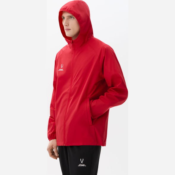 Куртка ветрозащитная JÖGEL CAMP Rain Jacket, красный, детский