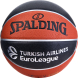 Мяч баск. SPALDING TF-500 Excel Euroleague р.7, 77101z, композит, коричнево-черный