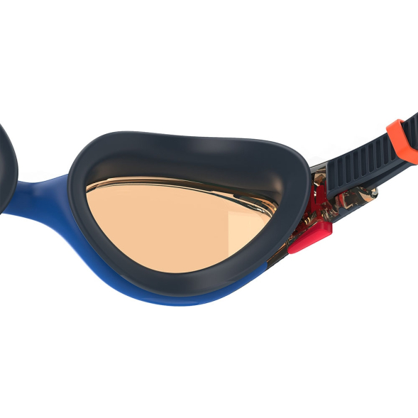 Очки для плав. SPEEDO Biofuse 2.0 8-00233201384, ОРАНЖЕВЫЕ линзы, синяя оправа