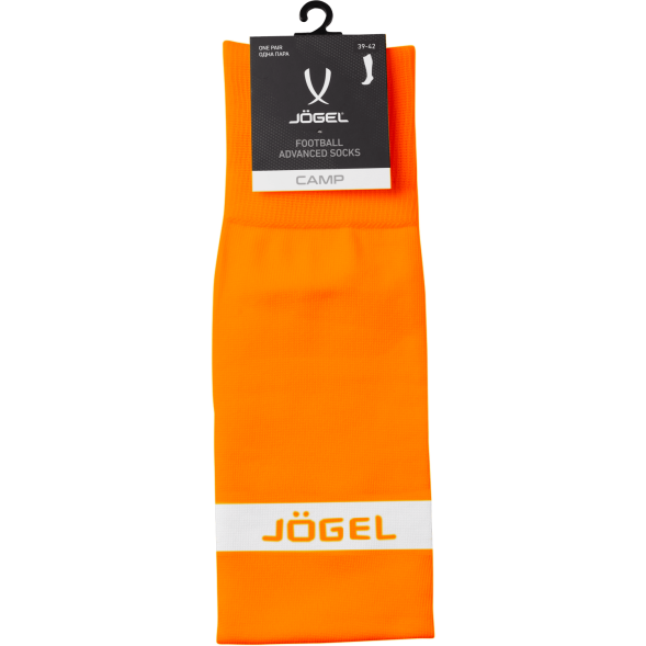 Гетры футбольные JOGEL CAMP ADVANCED SOCKS, оранжевый/белый