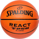 Мяч баск. SPALDING TF-250 React 76801z, р.7, композит. кожа (ПУ), коричн-черн.