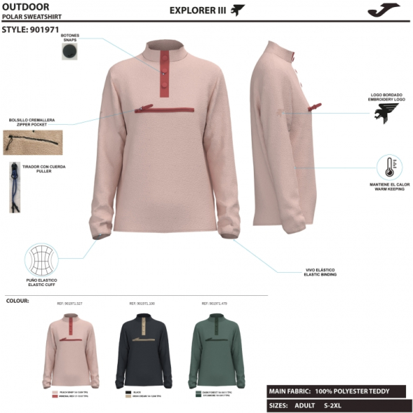 Ассортимент | SUDADERA EXPLORER III NEGRO