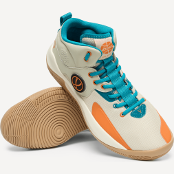 Кроссовки баскетбольные JOGEL Launch 2.0 MID, бежевый/оранжевый