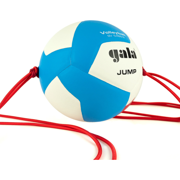 Мяч вол. на растяжках GALA Jump 12, BV5485S, р.5, синт.кожа ПУ, клееный, бут.кам, бел-гол-кр.