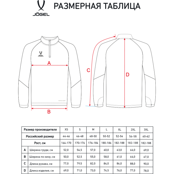 Джемпер тренировочный JOGEL PREMIER PerFormDRY Training 1/4 Zip Fleece Top, серый
