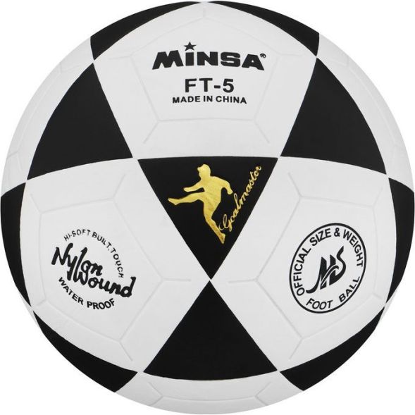 Мяч футбольный MINSA, PU, машинная сшивка, 32 панели, р. 5