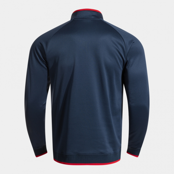 SUDADERA COMBI PREMIUM DARK NAVY ROJO