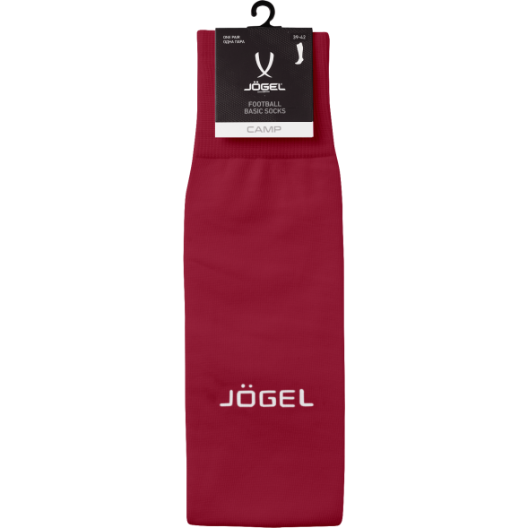 Гетры футбольные JOGEL CAMP BASIC SOCKS, гранатовый/серый/белый