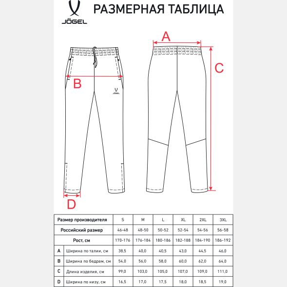 Брюки спортивные JOGEL CAMP 2 Lined Pants, темно-синий