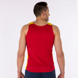 Майка на бретельках RECORD II Красный-желтый