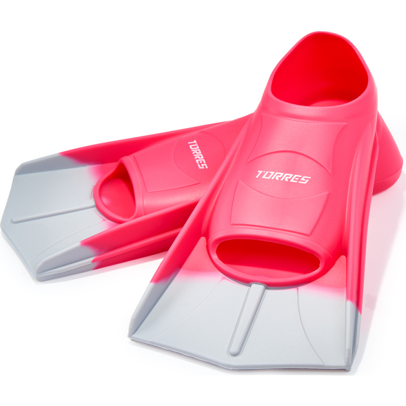 Ласты для бассейна TORRES F01, SWF012401BK, р. EU 27-29 (XXS), черно-серый