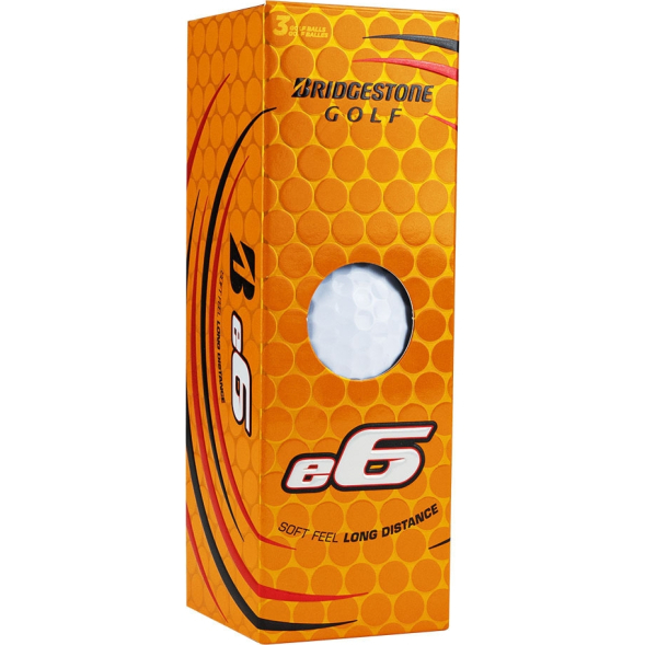Мяч для гольфа Bridgestone e6 Yellow BGB1EYX, упак. 3шт., желтый