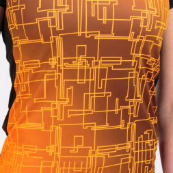 Футболка с коротким рукавом ELITE VIII Черный-оранжевый