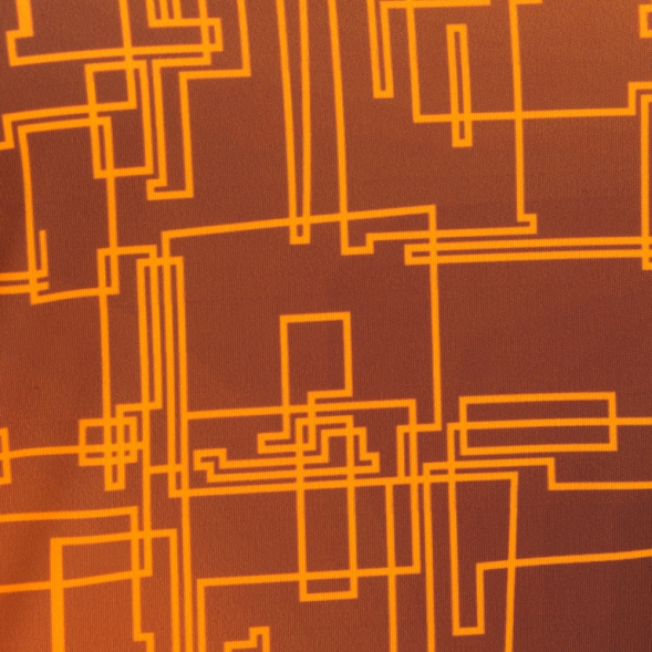 Футболка с коротким рукавом ELITE VIII Черный-оранжевый