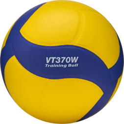 Мяч вол. утяж. MIKASA VT370W, р 5, 18 панелей, синт.кожа (ПУ), вес 370г, клееный, сине-желтый