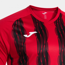 CAMISETA MANGA CORTA INTER V ROJO NEGRO