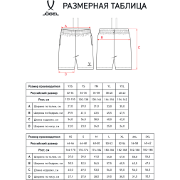 Шорты JOGEL ESSENTIAL Cotton Shorts, серый меланж