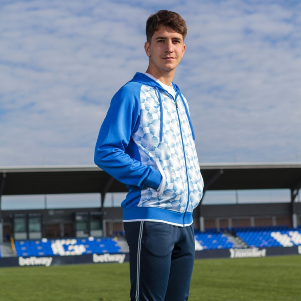 Джемпер с капюшоном SUPERNOVA III Синий-белый