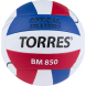Мяч вол. TORRES BM850, V42325, р.5, синт. кожа (ПУ), клееный, бут. кам., бел-син-красный
