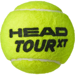 Мяч теннисный HEAD Tour XT 3B, 570823, уп.3 шт,одобр.ITF,сукно,нат.резина,желтый