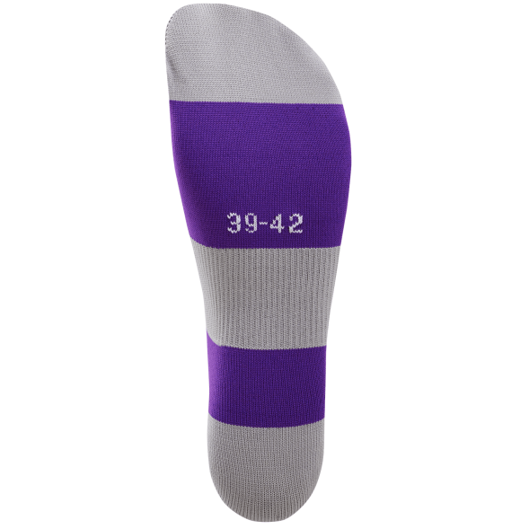 Гетры футбольные JOGEL CAMP BASIC SOCKS, фиолетовый/серый/белый