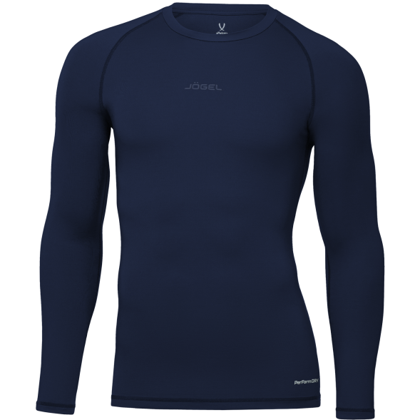 Футболка компрессионная с длинным рукавом JÖGEL PerFormDRY Baselayer Tee LS 2, темно-синий