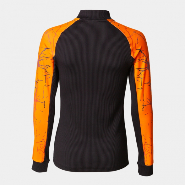 SUDADERA ELITE IX NEGRO NARANJA