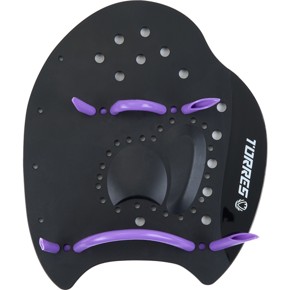 Лопатки для плавания TORRES, Арт.SWP112401BL, р.S, черно-желтый