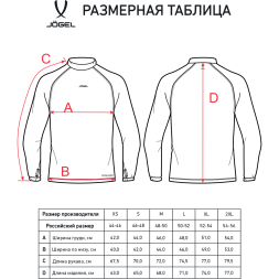 Джемпер компрессионный JÖGEL PerFormDRY Baselayer Warm Top, красный