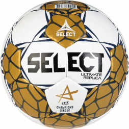 Мяч ганд. SELECT Ultimate Replica v24 , 1670850990, р.1, EHF Appr, ПУ, руч.сш, золотисто-белый