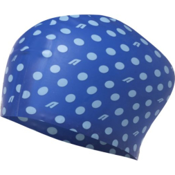 Шапочка для плавания Atemi long hair cap Point blue, силикон, Цвет: принт, TLH1PBE