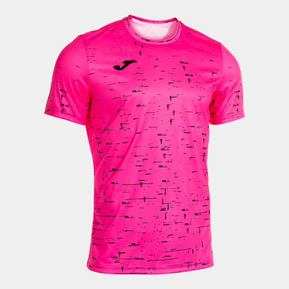 CAMISETA MANGA CORTA PRO TEAM ROSA FLÚOR NEGRO