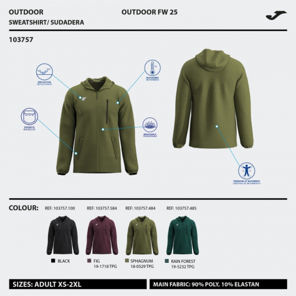 CHAQUETA CON CAPUCHA MYSTIC NEGRO