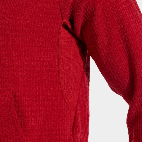 SUDADERA CON CAPUCHA INDOOR-GYM CORAL FLÚOR