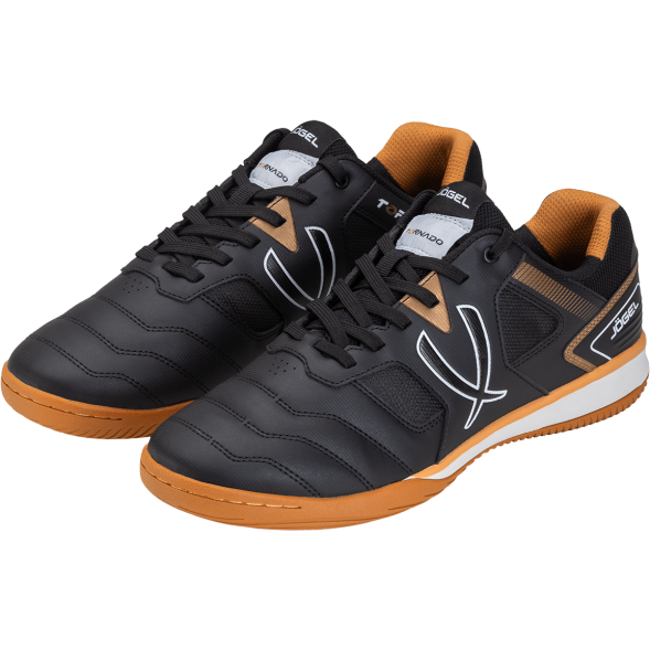 БЕЗ УПАКОВКИ Бутсы зальные JÖGEL Tornado 2.0 Black/gold