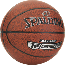 Мяч баск. SPALDING TF Max Grip  76873Z, р.7, композит. кожа (ПУ), коричнево-черный