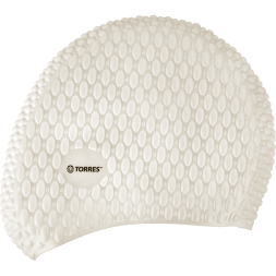 Шапочка для плавания TORRES Bobbles, SW-12204BK, черный, силикон