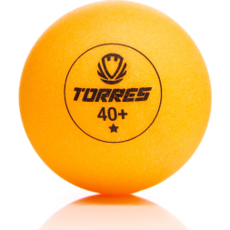 Мяч для наст. тенниса TORRES Training 1*, TT23015, диам. 40+ мм, упак. 6 шт, оранж
