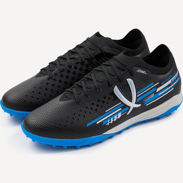 Бутсы многошиповые JOGEL Evofly TF PRO Black/blue