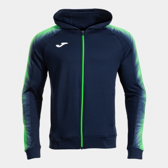 CHAQUETA CON CAPUCHA ELITE XI MARINO VERDE FLUOR