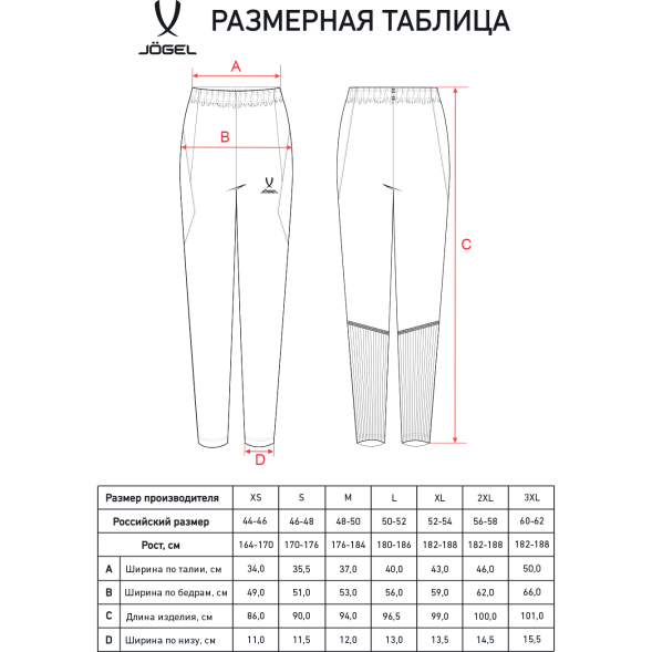 Брюки тренировочные без карманов JOGEL PREMIER PerFormDRY Training Pants, темно-серый