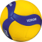 Мяч вол. MIKASA V200W, р.5, оф.мяч FIVB, FIVB Appr, синт.кожа (микрофиб), 18пан, клееный, желт-син