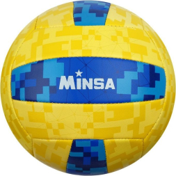 Мяч волейбольный MINSA, ПВХ, машинная сшивка, 18 панелей, р. 5