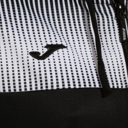 CHAQUETA CON CAPUCHA ECO SUPERNOVA NEGRO BLANCO