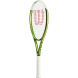 Ракетка б/т Wilson Blade Feel Team 103, WR117710U1, для любителей, алюминий, со струнами, бело-зел