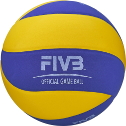 Мяч для вол. на снегу MIKASA SV335-V8, р.5, FIVB Appr, синт.пена ТПЕ, клееный, бут.кам, жел-син