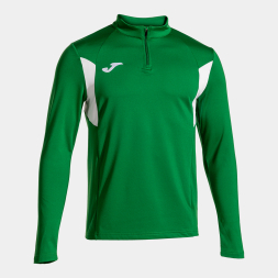 SUDADERA WINNER III VERDE BLANCO